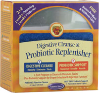 Digestive cleanse and probiotic replenisher, 2 pc