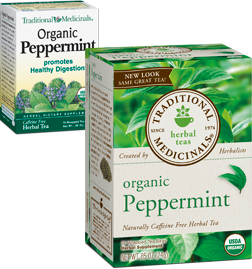 TRADITIONAL MEDICINALS TEAS: Organic Classic Peppermint Tea 16 bags