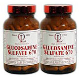 Glucosamine Sulfate 670mg Twin Pack 100 + 100 caps from OLYMPIAN LABS