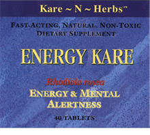 ENERGY KARE Case of 1 / 40 TABS from Kare N Herbs