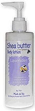 Shea butter body lotion lavender - paraben free