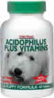 Pet Acidophilus Plus Vitamins: Dog & Puppy 60 tabs from NUTRITION NOW
