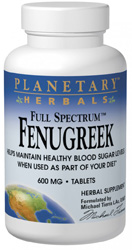 Full Spectrum Fenugreek 600 mg 60 tabs from PLANETARY FORMULAS