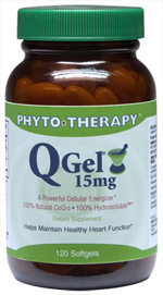 Phyto therapy: Q Gel 15 mg CoQ10 60 softgels