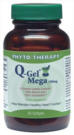 Phyto therapy: Q gel mega 100mg c0q10 30 softgels