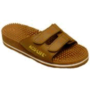 Brown with buckle m10  w11 massage sandals, 1 pair