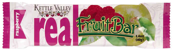 Frt & fiber bar,rspberry Case of 15 / 1.4 OZ from Kettle Valley