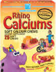 Rhino Calcium Soft Chews Fruit 75 chews from NUTRITION NOW