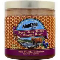Montana Big Sky: Royal Jelly Creamed Honey Huckleberryy 30000mg 11 oz