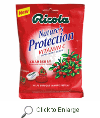 Throat Drops Vitamin C Cranberry Bag 3 oz from RICOLA