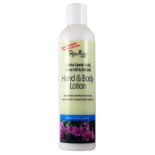Alpha lipoic acid olive oil and dmae hand and body lotion, 8 oz
