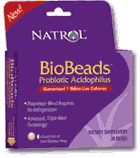 BioBeads Probiotic Acidophilus 90 Beads from NATROL