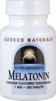 Melatonin 2.5 mg  Sublingual Orange 60 tabs from SOURCE NATURALS