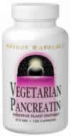 VEGETARIAN PANCREATIN 60cp from Source Naturals