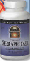 Serrapeptase 500mg 30 Vcaps - 30,000 Units from SOURCE NATURALS