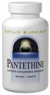 Pantethine 300mg tabs 30 tabs from SOURCE NATURALS