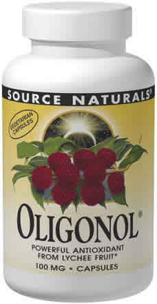 SOURCE NATURALS: Oligonol (Lychee Fruit and Green Tea Extract) 30 Vegetarian Capsules