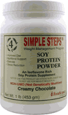 Simple Steps Soy Protein Powder Chocolate 16 oz from FOODSCIENCE OF VERMONT