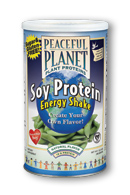 Soy protein energy shake unflavored, 12.3 oz