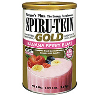 Natures Plus: Spirutein Gold Shake Banana Berry Blast 1.03lb