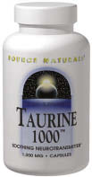 Taurine 1000 mg 240 Capsules from SOURCE NATURALS