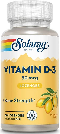 Solaray: Vitamin D-3 2000IU Lemon 60 Lozenges