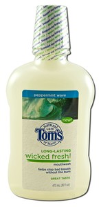 Long lasting wicked fresh peppermint wave mouthwash, 16 oz