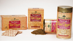 ORGANIC INDIA: TULSI TEA CANISTER GINGER 3.5OZ