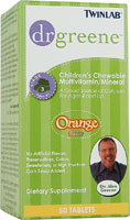 Twinlab - Drgreene childrens chewable multi orange 50 tabs