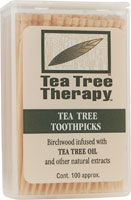 TEA TREE THERAPY INC: Tea Tree Therapy Toothpicks 100 ct