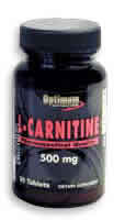 L-CARNITINE 500mg 30 TABS 30 tabs from OPTIMUM NUTRITION