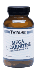 MEGA L-CARNITINE 500mg 90 TABS 90 tabs from TWIN LABORATORIES,INC.