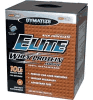 ELITE WHEY PROTEIN CHOCOLATE 10LB 10 LB from DYMATIZE
