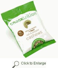 SNACKTRITION: SALT PEPPER CASHEW Plus FIBER 3oz 12 cs