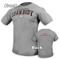 Powered by lean body grey, LARGE