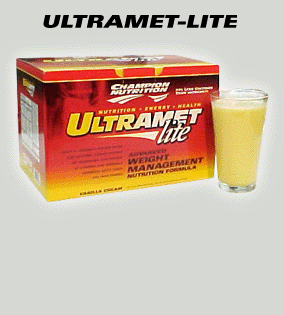 Ultramet Lite Packets Chocolate 56 gm 20 pkts from CHAMPION NUTRITION