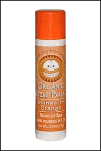 Hemp Lip Balm Orange SPF 18 .14 oz from MERRY HEMPSTERS