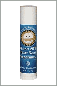 Hemp Lip Balm Peppermint SPF 18 .14 oz from MERRY HEMPSTERS
