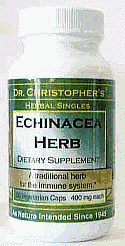 Single Herb Echinacea 100 vegicaps from CHRISTOPHER'S ORIGINAL FORMULAS
