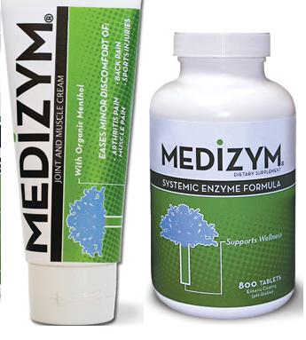 Naturally vitamins - Medizym tabs cream bonus pack 200tabs 2oz