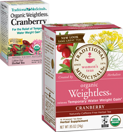 TRADITIONAL MEDICINALS TEAS: Weightless Tea Cranberry 16 bags