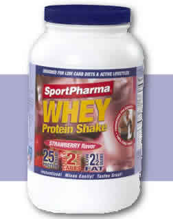 WHEY PROTEIN SHAKE STRWBRY 5LB 5 LB from SPORTPHARMA USA