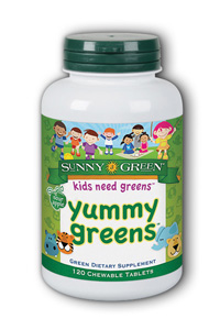 Sunny Green: Yummy Greens Sour Apple 120ct