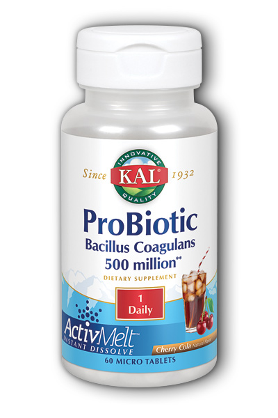 KAL: Probiotic ActivMelt (Cherry Cola) 60 ct Loz