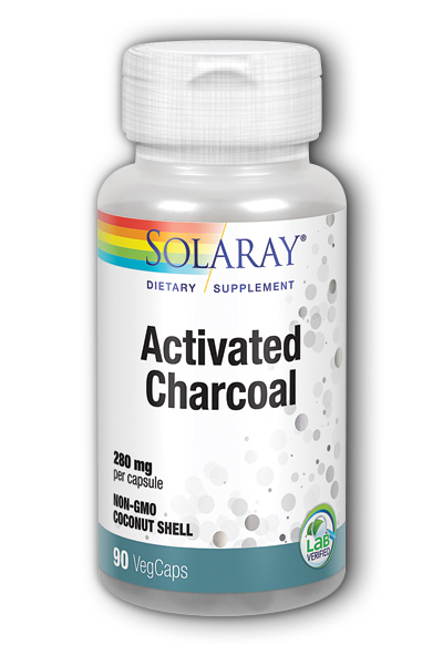 Solaray: Activated Charcoal 90ct 280mg