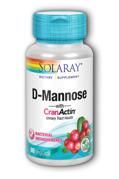 Solaray: D-Mannose with CranActin 60 caps - 1000mg