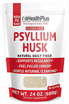 HEALTH PLUS: 100 Pure Psyllium Husks Plastic Bag 24 oz