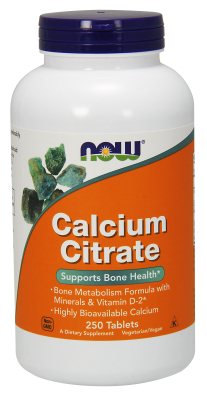 NOW: CALCIUM CITRATE With MIN 250 tabs