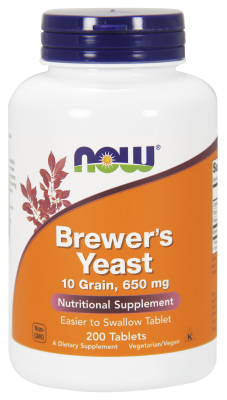 NOW: BREWERS YEAST 10 GR 650mg 200 tabs