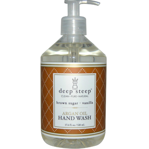 DEEP STEEP: Argan Oil Liquid Hand Wash Brown Sugar Vanilla 17 oz